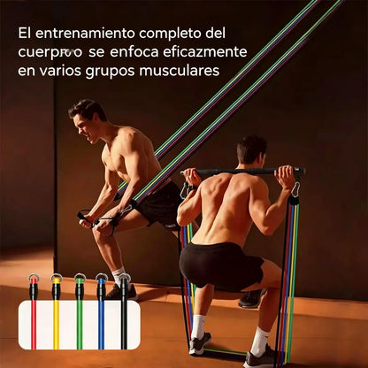 💪 Juego de 13 bandas de resistencia con asas para el gimnasio en casa