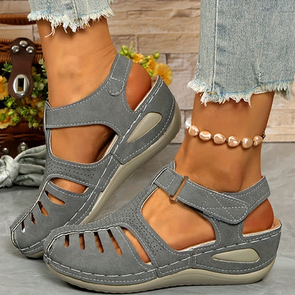 🔥【34-44】Sandalias de cuña casuales para mujer, transpirables y cómodas