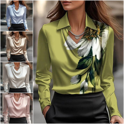 🔥【S-3XL】✨Top de seda helada de moda para mujer, primavera/verano, cómodo y refrescante
