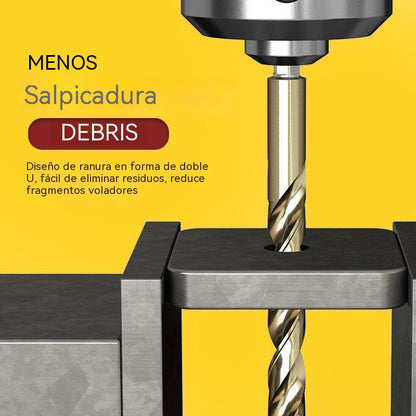 🔥 ¡A mitad de precio por tiempo limitado! 🔧 ¡Herramientas de alto rendimiento preferidas por artesanos expertos! Directo de fábrica: Juego de 99 brocas con recubrimiento de titanio.