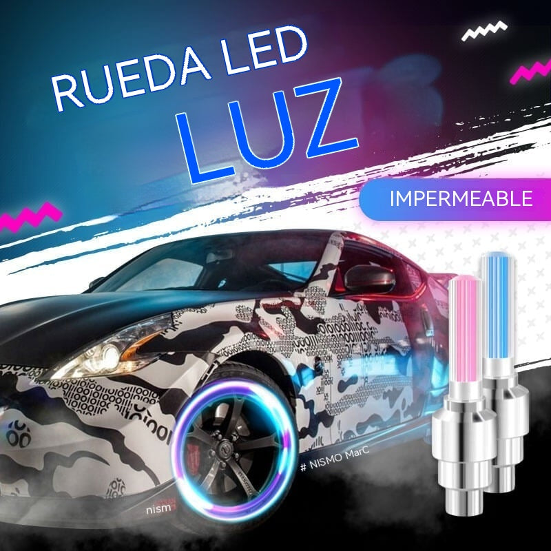 🎁 10 piezas 23 euros🔥Luces LED impermeables para ruedas