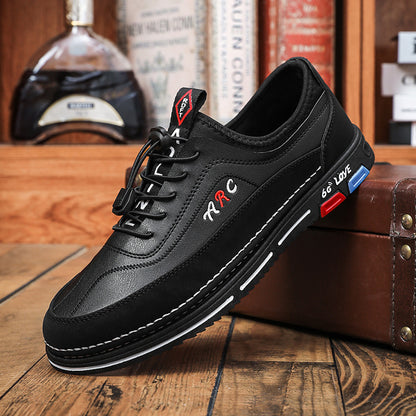 💯🔥【39-48】Los zapatos de negocios casuales para hombre están hechos de cuero impermeable y resistente a las manchas con una suela suave para un uso cómodo.