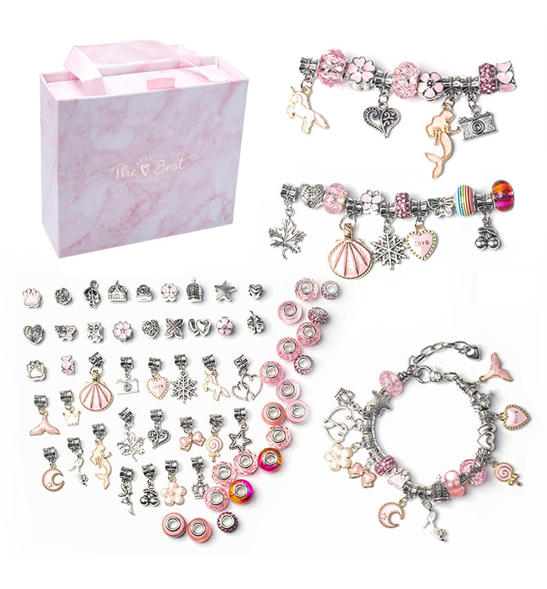 Conjunto de pulseras de dibujos animados para niños, joyería creativa hecha a mano