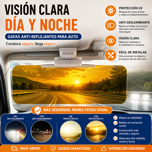 🚗 Extensor de visera solar polarizada antirreflejos universal para automóviles