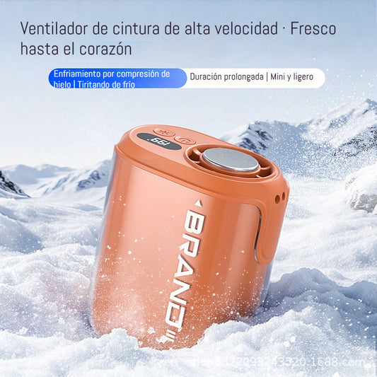 🌀 Ventilador manos libres con pantalla LED, clip integrado y 199 niveles de ajuste
