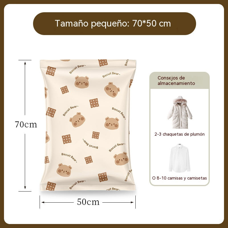 【 5 artículos por 28 euros 】 Bolsa de almacenamiento al vacío grande y compresible: no requiere bomba, es a prueba de fugas e ideal para ahorrar espacio en maletas y en casa