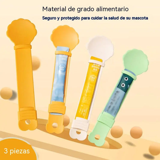 🥳 ¡En oferta! 🥳 💞 ¡Compra una y llévate otra gratis! ¡Cuchara dispensadora de premios para gatos!