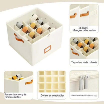 ⏳Oferta por tiempo limitado: 50% de descuento💥 Organizador de zapatos plegable de tela Oxford, caja de almacenamiento
