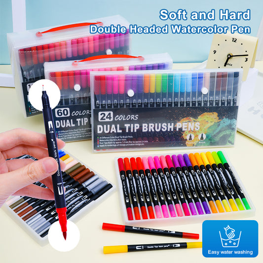🎨 【1x Libro para colorear por números + bolígrafo de doble punta de 24 colores】Colorea y Relájate: Libro de Colorear por Números para Adultos | Alivia el Estrés y la Ansiedad ✨