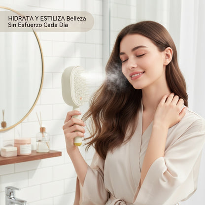 Cepillo eléctrico con pulverizador y masaje para el cabello ✨🔥