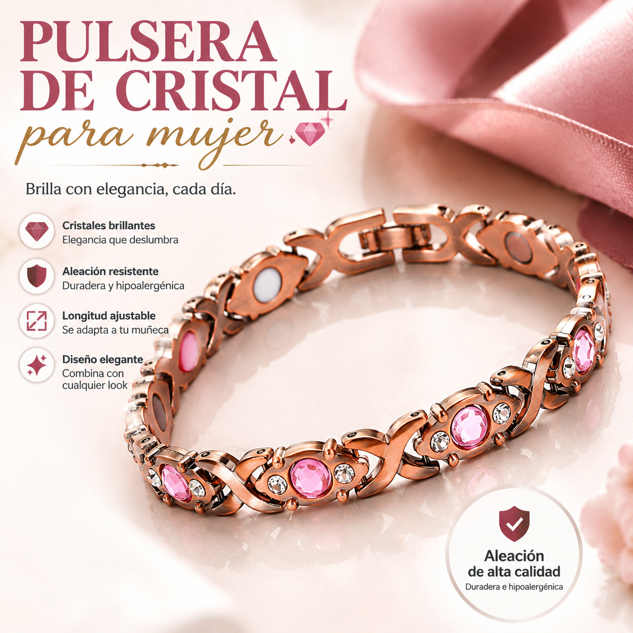 📢📢 ¡¡¡50% de descuento!!! 📿💎 Pulsera de cristal para mujer