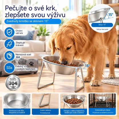 💖2 kus 560 Kč🎃 Halloweenská nabídka: sleva 50 %! 🥣 Ortopedická miska na krmení nakloněná o 15°