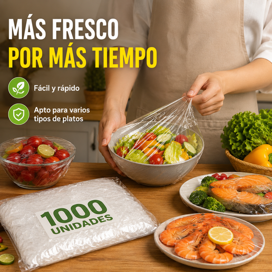 🔥【4 bolsa, 400 piezas - 26 euros】Tapa de frescura desechable de grado alimenticio,Protección de alimentos rápida y sencilla