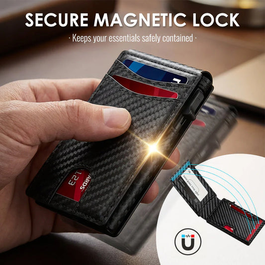 👛Cartera minimalista para hombre con bloqueo RFID👨