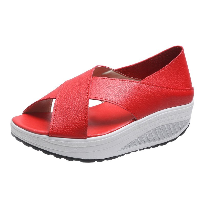 💞【35-43】Sandalias casuales para mujer, modelo 2026, suela gruesa, transpirables, con abertura tipo boca de pez.