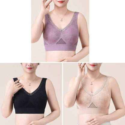😍M-3XL【Paquete de 3】Nuevo sujetador deportivo para mujer, con sujeción integral, alta elasticidad, transpirable y cómodo.❤️【40-95 kg】