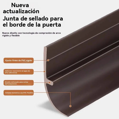 🚪2 piezas🔥 Burlete inferior de PVC para puertas – ✅Antipolvo y antiviento ✅Repelente de insectos y roedores