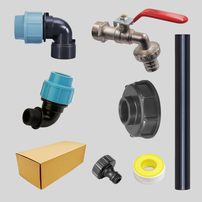 ☀️🚰Kit completo de conexión para depósitos IBC, que facilita el riego.