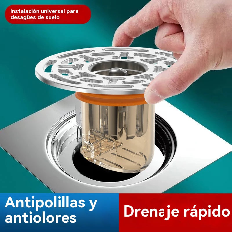 🔥【30%OFF】✨Núcleo de drenaje de piso universal antiolor con panel grande de nido de abeja