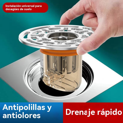 🔥【30%OFF】✨Núcleo de drenaje de piso universal antiolor con panel grande de nido de abeja