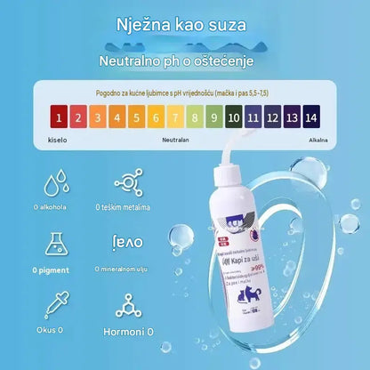 【2 komad】Sredstvo za čišćenje ušiju za pse i mačke