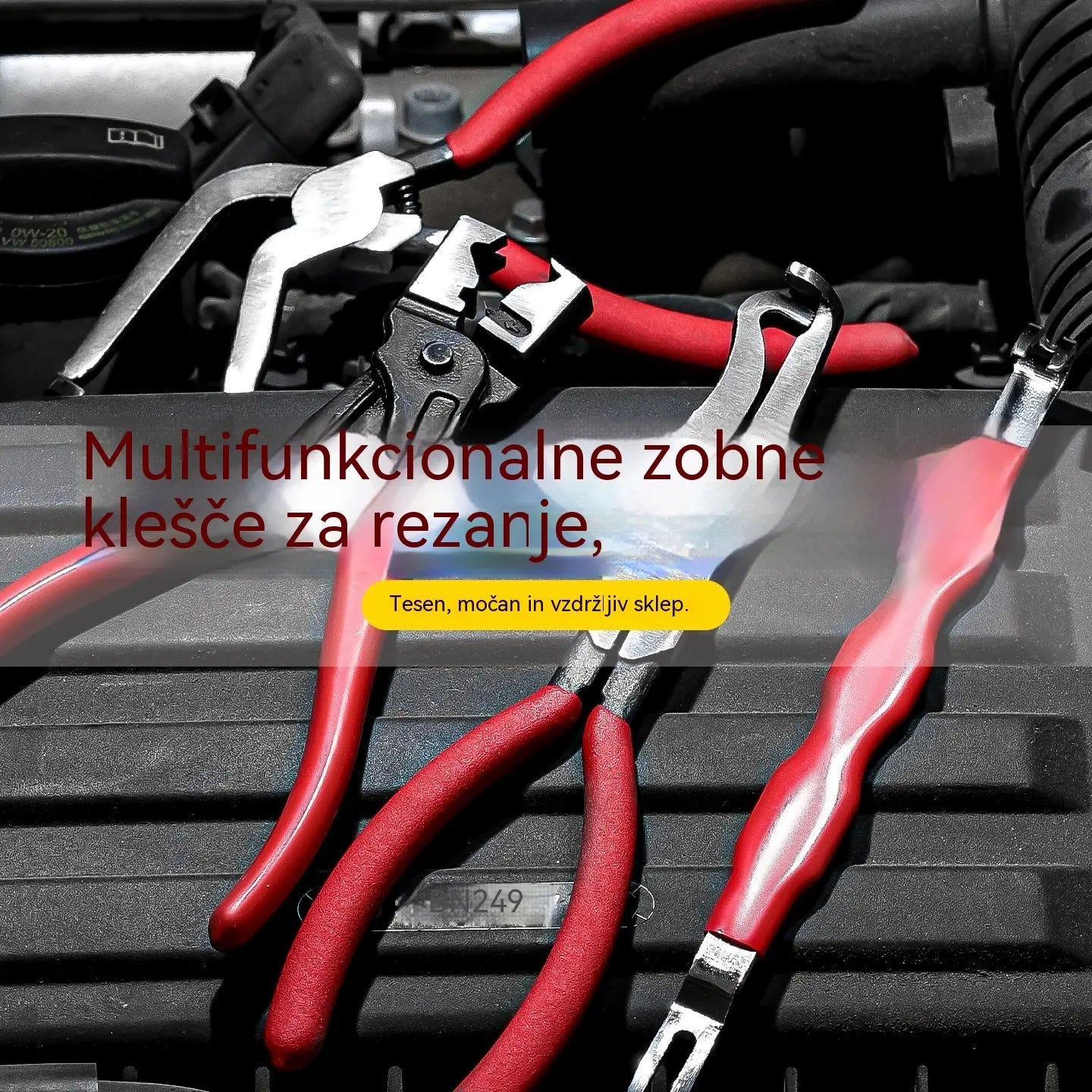 【3-delni komplet】Večfunkcijski komplet klešč za popravilo avtomobilov [klešče za sponke + orodje za dvigovanje + klešče za akumulatorske priključke]