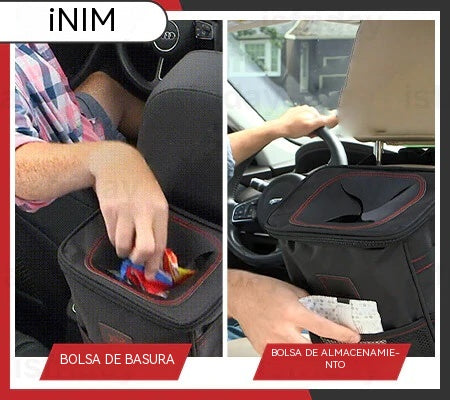 Cubo de basura organizador multiusos para coche INIM®