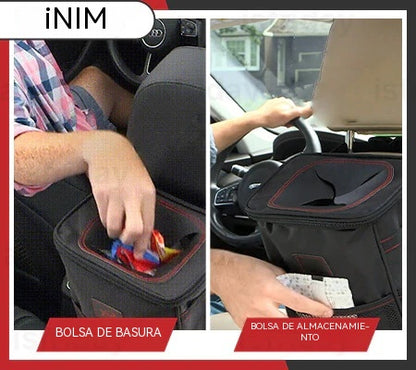 Cubo de basura organizador multiusos para coche INIM®