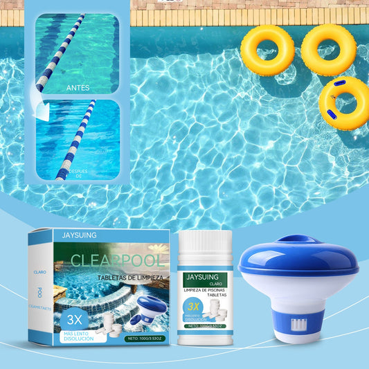 🔥Compre 1 y obtenga 1 gratis（2 botella）Pastillas efervescentes para la limpieza de piscinas