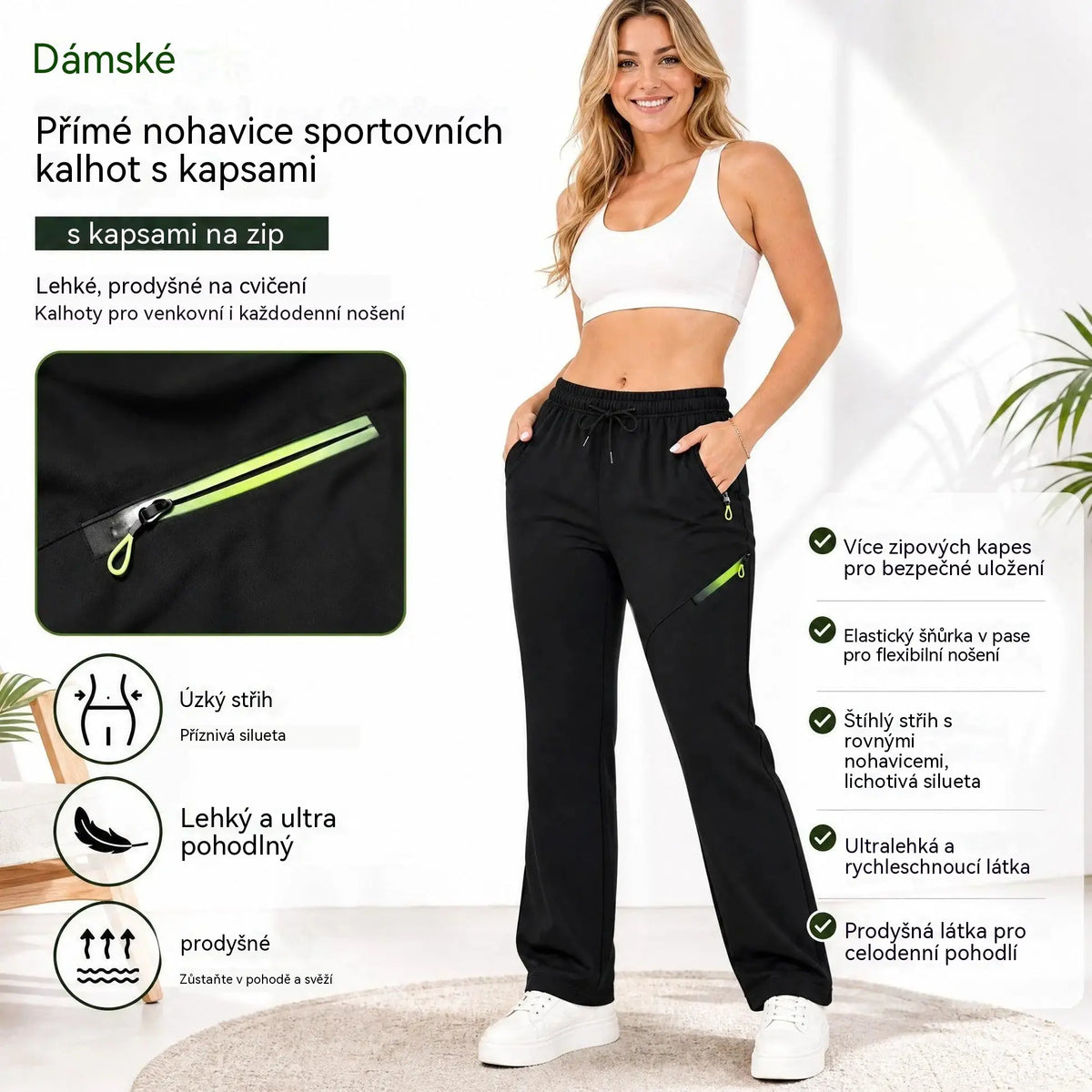 ⏳ Časovno omejena ponudba 🔥 Ženske cargo hlače ravnega kroja — Elastičen pas; popolne za službo, potovanja in vsakdanje nošenje 👖✨