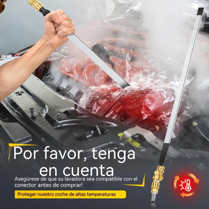 Spray limpiador de radiadores de coche, herramienta de limpieza de doble uso con agua y aire | Limpieza profunda sin desmontaje | Conector de manguera universal