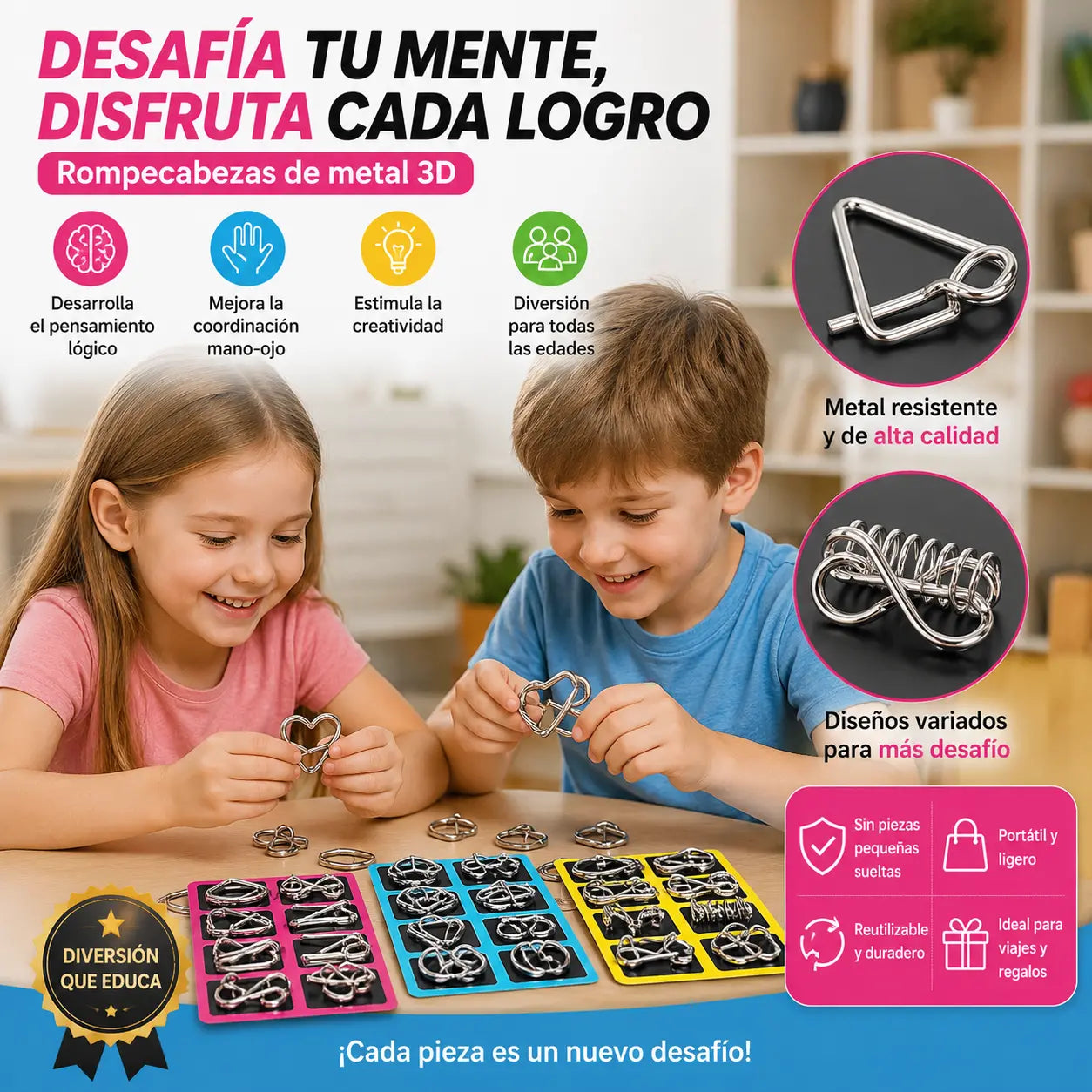 【Juego de 3】Juguetes infantiles, dispositivo inteligente para arrastrar