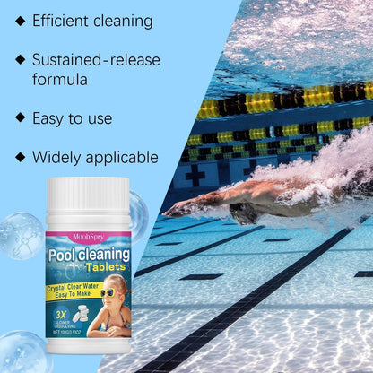 🏊‍♂️ Pastillas limpiadoras para piscinas para un agua cristalina: ¡Echa unas gotas, disuelve y sumérgete! 🌊✨