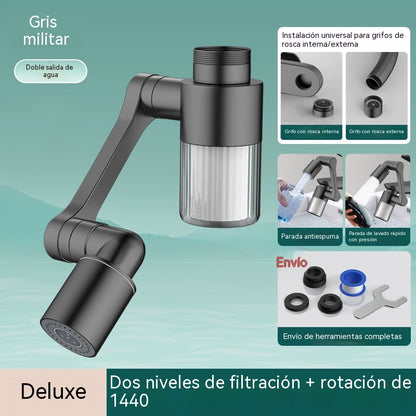 💥💥Nuevo tipo de grifo giratorio universal con filtro.