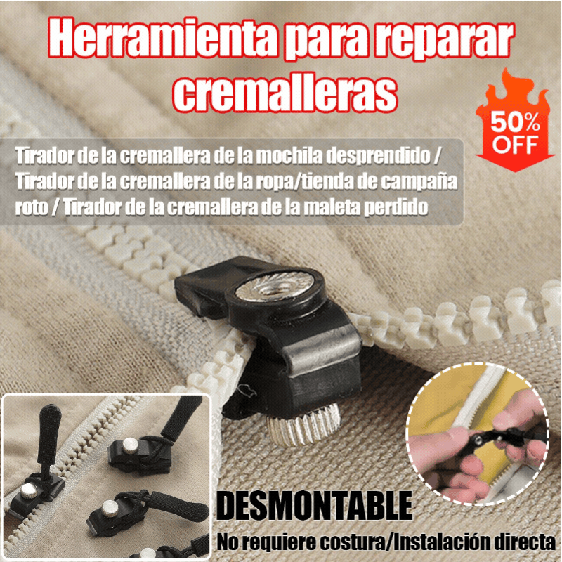 🛒【Compre 20 y obtenga 20 gratis】Herramienta universal de reparación de cremalleras