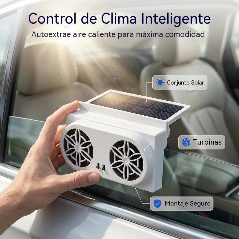 50%OFF🌀Ventilador para coche alimentado por energía solar