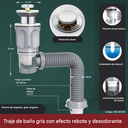 📢📢 ¡40% de descuento! ⏰🔥🛠️ Manguera de desagüe telescópica e inodora 🚿💨🧰