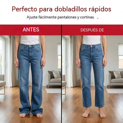 Cinta adhesiva de doble cara para dobladillos de costura DIY en rollo de 20 metros, para prendas de vestir, con adhesivo termofusible.
