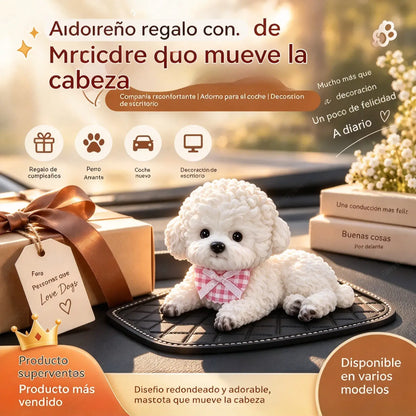 🐶✨Adorno de caniche para coche: la mejora más adorable para el salpicadero