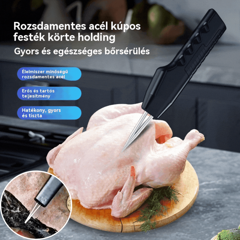 💥🔥 Hordozható és újratölthető elektromos szőrtelenítő baromfihoz 🦆🐓🐖 Vízálló, mindenféle szőrös baromfihoz használható