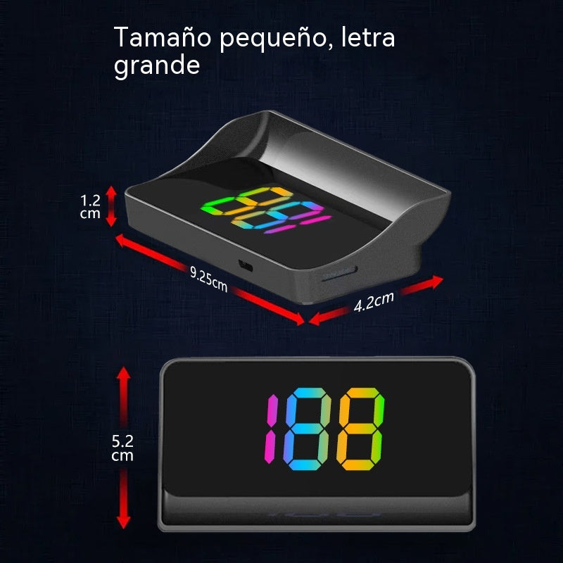 Velocímetro con pantalla de visualización frontal