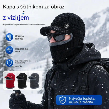 🔥Debela volnena kapa iz enega kosa, odporna proti vetru, za uporabo na prostem.