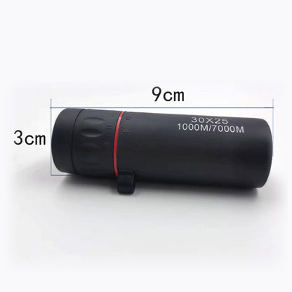 Telescopio monocular portátil para exteriores - 12x50 de alta definición con adaptador para smartphone para aventuras.