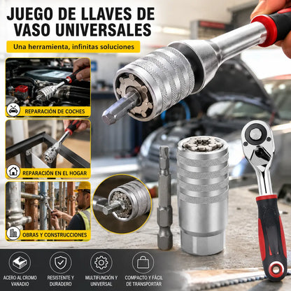 Trinquete ajustable multifuncional - [Vaso mágico + varilla de conexión]