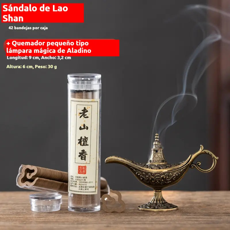 🔥Portalámparas de incienso vintage estilo lámpara del genio de Aladdín