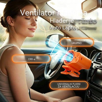 🌀 Ventilator bez upotrebe ruku s LED zaslonom, integriranom kopčom i 199 podesivih razina