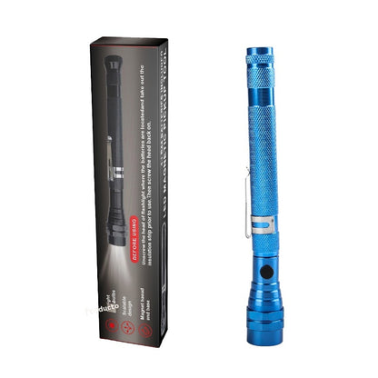 Dispositivo de recogida de 3 lámparas con fuerte atracción magnética, tubo de acero extraíble, linterna de trabajo LED multifuncional