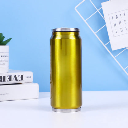 🥤 Vaso térmico de acero inoxidable de doble capa con forma de lata de refresco