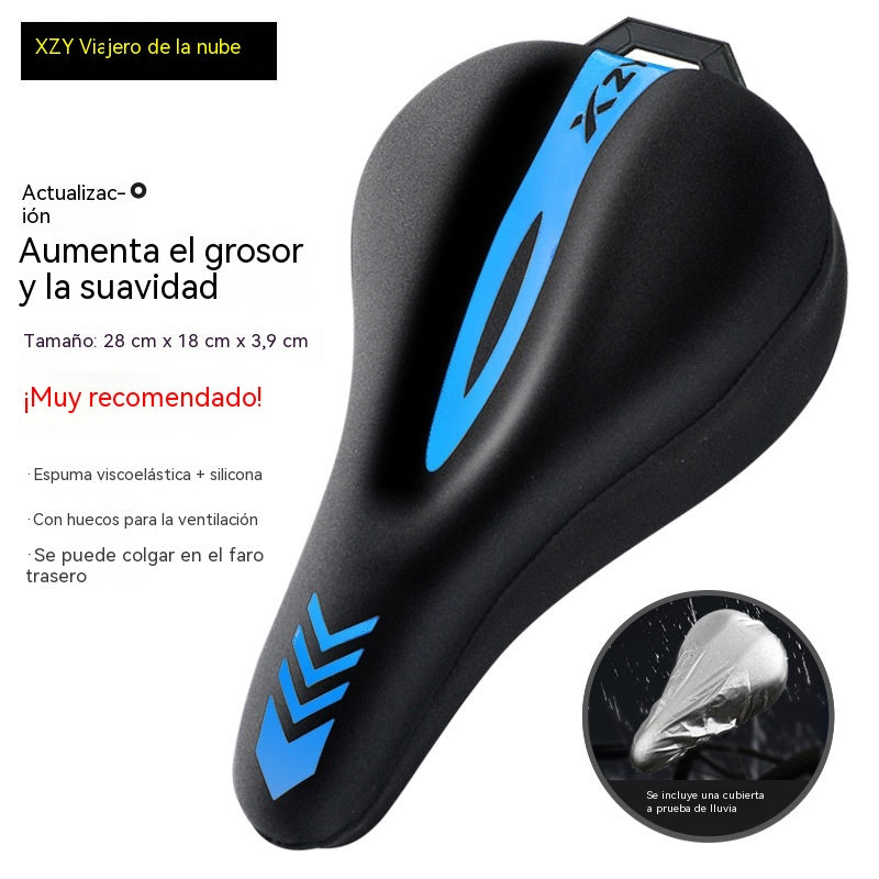 🚴‍♂️🕊️Funda de silicona para sillín: capa exterior transpirable, resistente a la intemperie. Instalación rápida, ajuste universal. Te mantiene fresco y seco. Imprescindible para quienes se desplazan a diario.