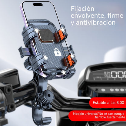 ❄️¡Frescura veraniega con un 50 % de descuento! 📱 Soporte impermeable para teléfono (moto y bicicleta) – Soporte antivibración para smartphone con mecanismo de bloqueo con una sola mano.